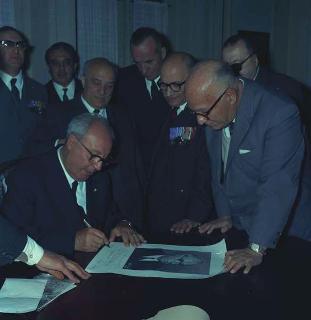 Il Presidente della Repubblica Giuseppe Saragat in Cile durante la sua visita di Stato in America Latina (10 - 24 settembre 1965)