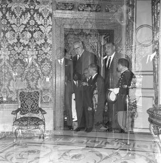 Leopold Sedar Senghor, Presidente della Repubblica del Senegal in visita privata dal Presidente della Repubblica Giuseppe Saragat