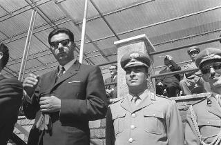 Scuola di fanteria di Cesano, intervento del Presidente della Repubblica Giuseppe Saragat alla premiazione delle pattuglie partecipanti alla gara "Coppa Presidente della Repubblica"
