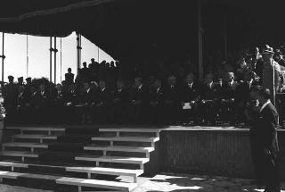 Scuola di fanteria di Cesano, intervento del Presidente della Repubblica Giuseppe Saragat alla premiazione delle pattuglie partecipanti alla gara "Coppa Presidente della Repubblica"