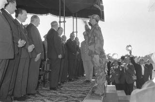 Scuola di fanteria di Cesano, intervento del Presidente della Repubblica Giuseppe Saragat alla premiazione delle pattuglie partecipanti alla gara "Coppa Presidente della Repubblica"