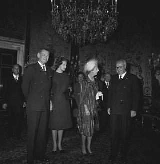 Colazione offerta dal Presidente della Repubblica Giuseppe Saragat in onore delle Loro Maestà il Re e la Regina di Danimarca