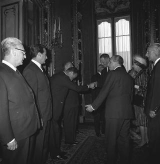 Colazione offerta dal Presidente della Repubblica Giuseppe Saragat in onore delle Loro Maestà il Re e la Regina di Danimarca