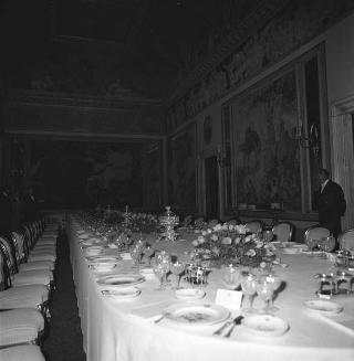 Colazione offerta dal Presidente della Repubblica Giuseppe Saragat in onore delle Loro Maestà il Re e la Regina di Danimarca