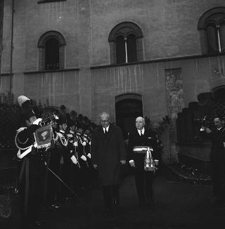 Visita ufficiale del Presidente della Repubblica Giuseppe Saragat a Pisa in occasione dell'inaugurazione del nuovo calcolatore elettronico dell'Università