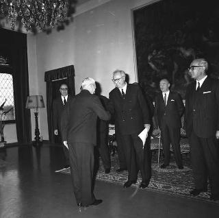 Visita ufficiale del Presidente della Repubblica Giuseppe Saragat a Pisa in occasione dell'inaugurazione del nuovo calcolatore elettronico dell'Università