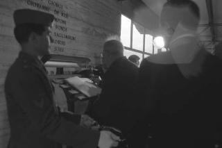 Visita ufficiale del Presidente della Repubblica Giuseppe Saragat a Pisa in occasione dell'inaugurazione del nuovo calcolatore elettronico dell'Università