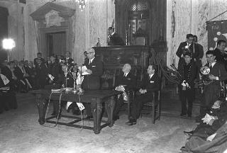 Visita ufficiale del Presidente della Repubblica Giuseppe Saragat a Pisa in occasione dell'inaugurazione del nuovo calcolatore elettronico dell'Università