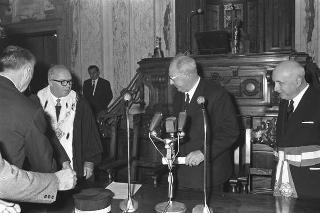 Visita ufficiale del Presidente della Repubblica Giuseppe Saragat a Pisa in occasione dell'inaugurazione del nuovo calcolatore elettronico dell'Università