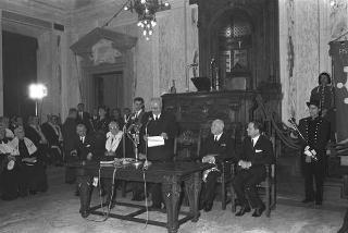 Visita ufficiale del Presidente della Repubblica Giuseppe Saragat a Pisa in occasione dell'inaugurazione del nuovo calcolatore elettronico dell'Università