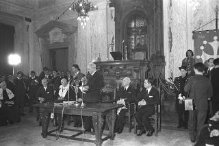 Visita ufficiale del Presidente della Repubblica Giuseppe Saragat a Pisa in occasione dell'inaugurazione del nuovo calcolatore elettronico dell'Università
