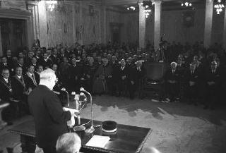Visita ufficiale del Presidente della Repubblica Giuseppe Saragat a Pisa in occasione dell'inaugurazione del nuovo calcolatore elettronico dell'Università