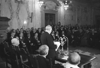 Visita ufficiale del Presidente della Repubblica Giuseppe Saragat a Pisa in occasione dell'inaugurazione del nuovo calcolatore elettronico dell'Università