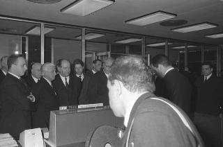 Visita ufficiale del Presidente della Repubblica Giuseppe Saragat a Pisa in occasione dell'inaugurazione del nuovo calcolatore elettronico dell'Università