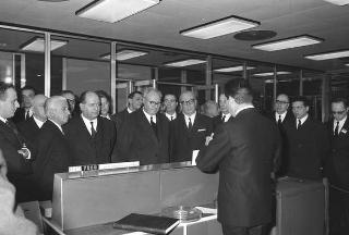 Visita ufficiale del Presidente della Repubblica Giuseppe Saragat a Pisa in occasione dell'inaugurazione del nuovo calcolatore elettronico dell'Università