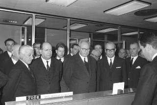 Visita ufficiale del Presidente della Repubblica Giuseppe Saragat a Pisa in occasione dell'inaugurazione del nuovo calcolatore elettronico dell'Università