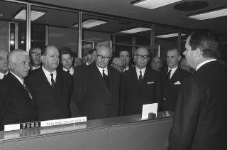 Visita ufficiale del Presidente della Repubblica Giuseppe Saragat a Pisa in occasione dell'inaugurazione del nuovo calcolatore elettronico dell'Università