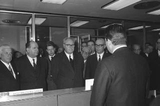 Visita ufficiale del Presidente della Repubblica Giuseppe Saragat a Pisa in occasione dell'inaugurazione del nuovo calcolatore elettronico dell'Università