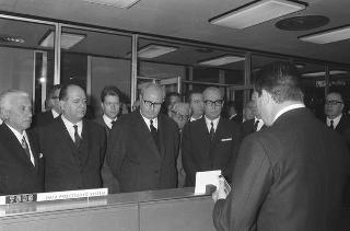 Visita ufficiale del Presidente della Repubblica Giuseppe Saragat a Pisa in occasione dell'inaugurazione del nuovo calcolatore elettronico dell'Università