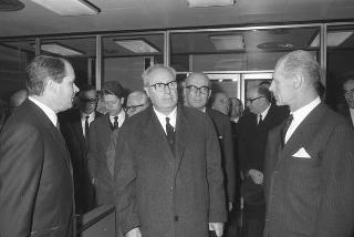 Visita ufficiale del Presidente della Repubblica Giuseppe Saragat a Pisa in occasione dell'inaugurazione del nuovo calcolatore elettronico dell'Università
