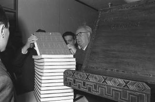 Visita ufficiale del Presidente della Repubblica Giuseppe Saragat a Pisa in occasione dell'inaugurazione del nuovo calcolatore elettronico dell'Università