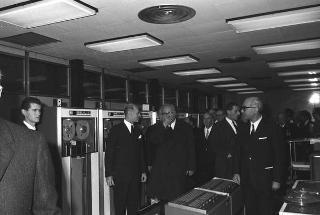 Visita ufficiale del Presidente della Repubblica Giuseppe Saragat a Pisa in occasione dell'inaugurazione del nuovo calcolatore elettronico dell'Università
