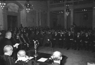Visita ufficiale del Presidente della Repubblica Giuseppe Saragat a Pisa in occasione dell'inaugurazione del nuovo calcolatore elettronico dell'Università