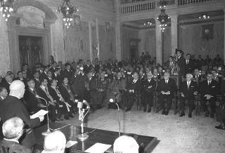 Visita ufficiale del Presidente della Repubblica Giuseppe Saragat a Pisa in occasione dell'inaugurazione del nuovo calcolatore elettronico dell'Università