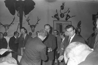Il Presidente della Repubblica Giuseppe Saragat  a Castelporzianio per la battuta di caccia con i diplomatici