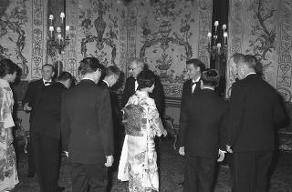 Pranzo offerto dal Presidente della Repubblica Giuseppe Saragat in onore del Principe e la Principessa Hitachi del Giappone