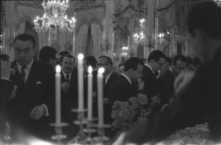 Il Presidente della Repubblica Giuseppe Saragat si prepara per il discorso di fine anno e il ricevimento offerto alle Alte Cariche dello Stato per gli auguri di Natale e Capodanno