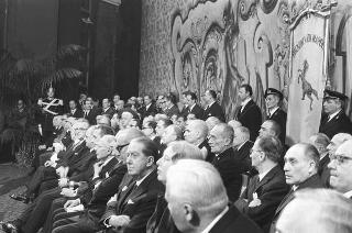 Napoli, Teatro San Carlo: discorso commemorativo del Presidente della Repubblica Giuseppe Saragat in occasione del I centenario della nascita di Benedetto Croce