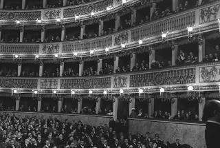 Napoli, Teatro San Carlo: discorso commemorativo del Presidente della Repubblica Giuseppe Saragat in occasione del I centenario della nascita di Benedetto Croce