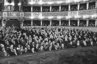 Napoli, Teatro San Carlo: discorso commemorativo del Presidente della Repubblica Giuseppe Saragat in occasione del I centenario della nascita di Benedetto Croce