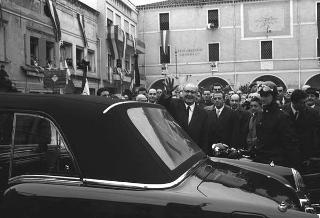 Viaggio del Presidente Saragat in Veneto per le celebrazioni del I centenario dell'unione del Veneto all'Italia