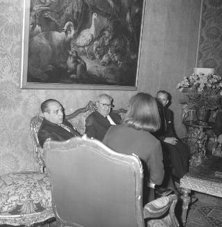 Il Presidente della Repubblica Giuseppe Saragat riceve in udienza Schik Gutierrez, Presidente della Repubblica del Nicaragua
