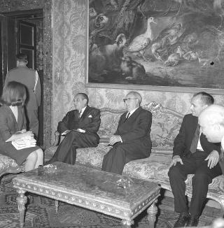 Il Presidente della Repubblica Giuseppe Saragat riceve in udienza Schik Gutierrez, Presidente della Repubblica del Nicaragua
