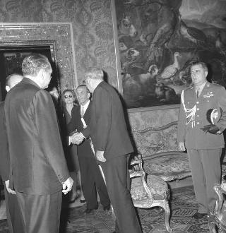 Il Presidente della Repubblica Giuseppe Saragat riceve in udienza Schik Gutierrez, Presidente della Repubblica del Nicaragua
