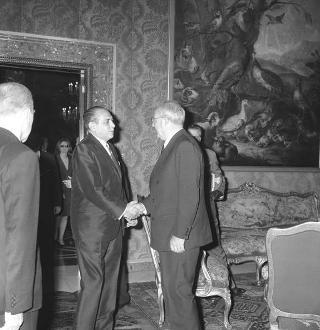 Il Presidente della Repubblica Giuseppe Saragat riceve in udienza Schik Gutierrez, Presidente della Repubblica del Nicaragua