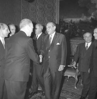 Il Presidente della Repubblica Giuseppe Saragat riceve in udienza Schik Gutierrez, Presidente della Repubblica del Nicaragua