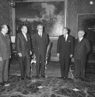 Il Presidente della Repubblica Giuseppe Saragat riceve in udienza Schik Gutierrez, Presidente della Repubblica del Nicaragua
