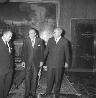 Il Presidente della Repubblica Giuseppe Saragat riceve in udienza Schik Gutierrez, Presidente della Repubblica del Nicaragua