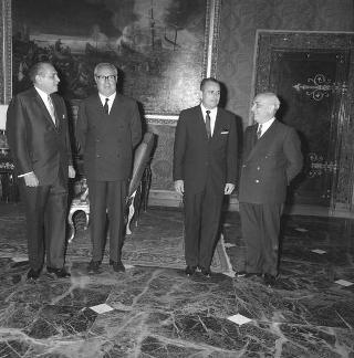 Il Presidente della Repubblica Giuseppe Saragat riceve in udienza Schik Gutierrez, Presidente della Repubblica del Nicaragua