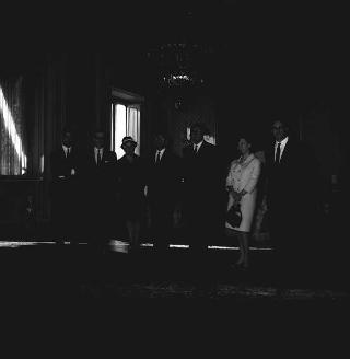 Il Presidente della Repubblica Giuseppe Saragat riceve in udienza Giuseppe Fucà, Presidente dell'Unione italiana ciechi, con una delegazione