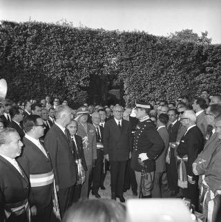 Ricevimento offerto dal Presidente della Repubblica Giuseppe Saragat ai sindaci per il ventesimo anniversario della fondazione della Repubblica