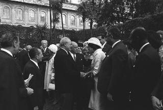 Ricevimento offerto dal Presidente della Repubblica Giuseppe Saragat al Corpo Diplomatico per il ventesimo anniversario della fondazione della Repubblica