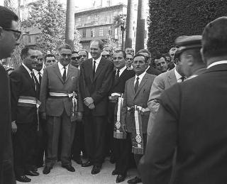 Ricevimento offerto dal Presidente della Repubblica Giuseppe Saragat al Corpo Diplomatico per il ventesimo anniversario della fondazione della Repubblica