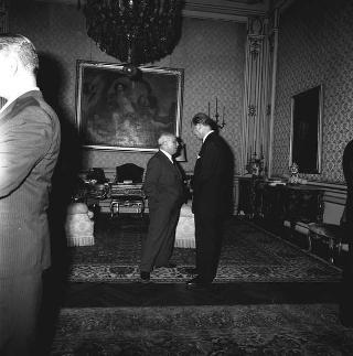 Il Presidente della Repubblica Giuseppe Saragat riceve in udienza i rappresentati dei Paesi sudamericani