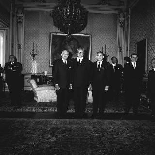 Il Presidente della Repubblica Giuseppe Saragat riceve in udienza i rappresentati dei Paesi sudamericani