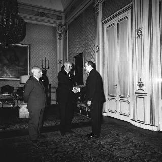 Il Presidente della Repubblica Giuseppe Saragat riceve in udienza i rappresentati dei Paesi sudamericani